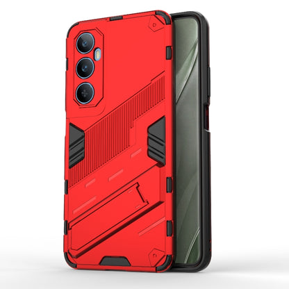 For Realme C65 4G Global Punk Armor 2 in 1 PC + TPU Phone Case with Holder(Red) - Realme Cases by buy2fix | Online Shopping UK | buy2fix