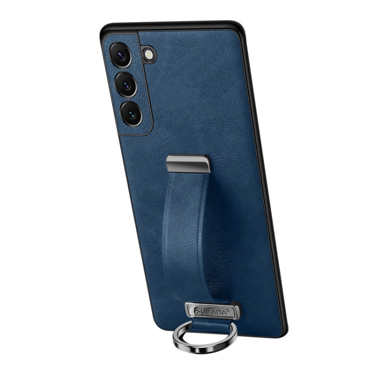 For Samsung Galaxy S24+ 5G SULADA PC Hybrid Leather Texture Skin Feel Shockproof Phone Case(Blue) - Galaxy S24+ 5G Cases by SULADA | Online Shopping UK | buy2fix