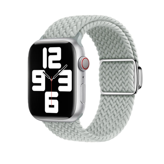 For Apple Watch Ultra 49mm Nylon Loop Magnetic Buckle Watch Band(Light Grey) - Watch Bands by buy2fix | Online Shopping UK | buy2fix