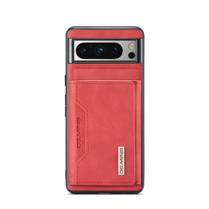 For Google Pixel 8 Pro DG.MING M2 Series 3-Fold Multi Card Bag + Magnetic Phone Case(Red) - Google Cases by DG.MING | Online Shopping UK | buy2fix