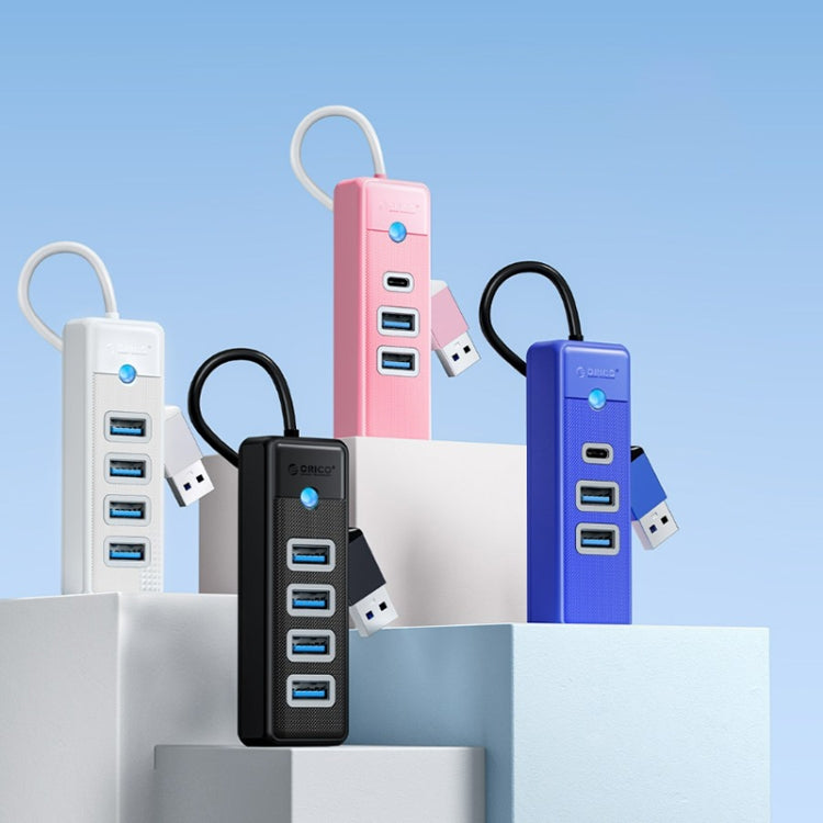 ORICO PW4U-C3 4 in 1 USB to USB Multifunctional Docking Station HUB Adapter (Blue) - USB HUB by ORICO | Online Shopping UK | buy2fix