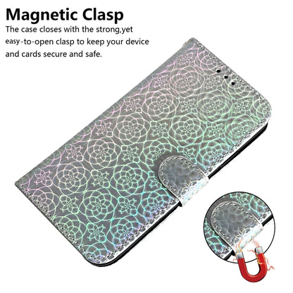 For iPhone SE 2024 Colorful Magnetic Buckle Leather Phone Case(Silver) - More iPhone Cases by buy2fix | Online Shopping UK | buy2fix