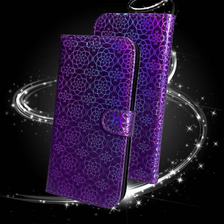 For iPhone 16 Pro Max Colorful Magnetic Buckle Leather Phone Case(Purple) - iPhone 16 Pro Max Cases by buy2fix | Online Shopping UK | buy2fix