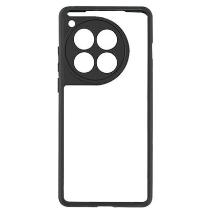 For OnePlus 12 Frosted TPU + Transparent PC Phone Case(Black) - OnePlus Cases by buy2fix | Online Shopping UK | buy2fix