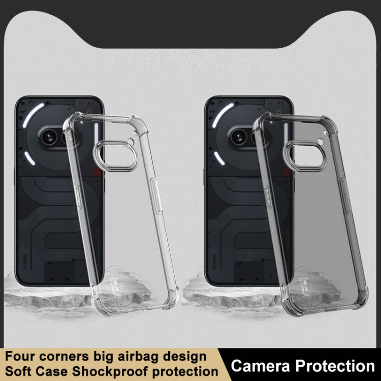 For Nothing Phone 2a 5G / 2a Plus imak Shockproof Airbag TPU Phone Case(Transparent Black) - More Brand by imak | Online Shopping UK | buy2fix