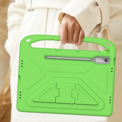 For Lenovo Tab P12 12.7 Handle Portable EVA Shockproof Tablet Case(Green) - Lenovo by buy2fix | Online Shopping UK | buy2fix