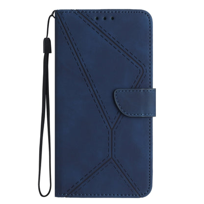 For Samsung Galaxy Xcover 7 5G Stitching Embossed Leather Phone Case(Blue) - Galaxy Phone Cases by buy2fix | Online Shopping UK | buy2fix