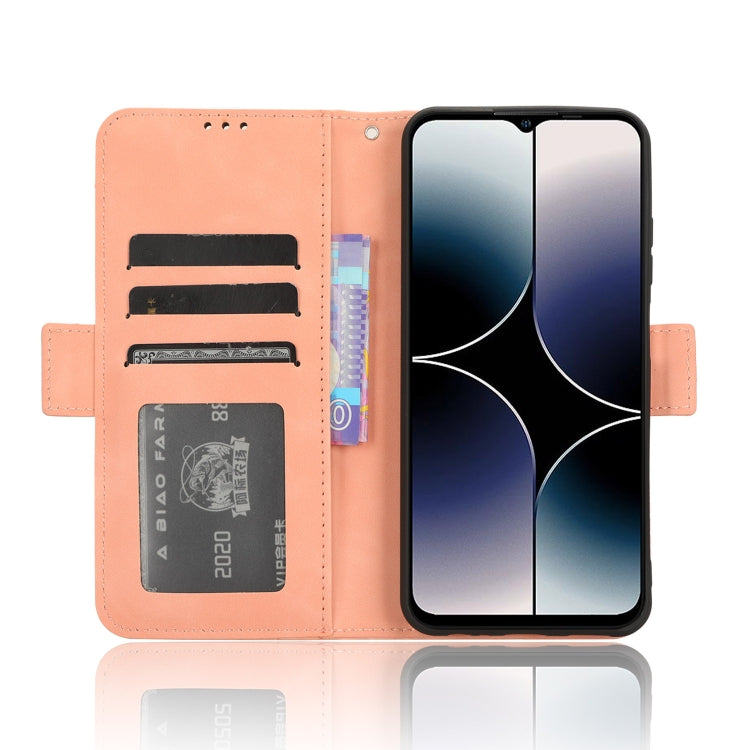 For Ulefone Note 16 Pro Skin Feel Calf Texture Card Slots Leather Phone Case(Pink) - Ulefone Cases by buy2fix | Online Shopping UK | buy2fix