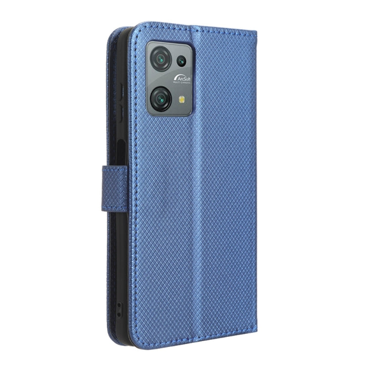 For Blackview Oscal C30 / C30 Pro Diamond Texture Leather Phone Case(Blue) - More Brand by buy2fix | Online Shopping UK | buy2fix