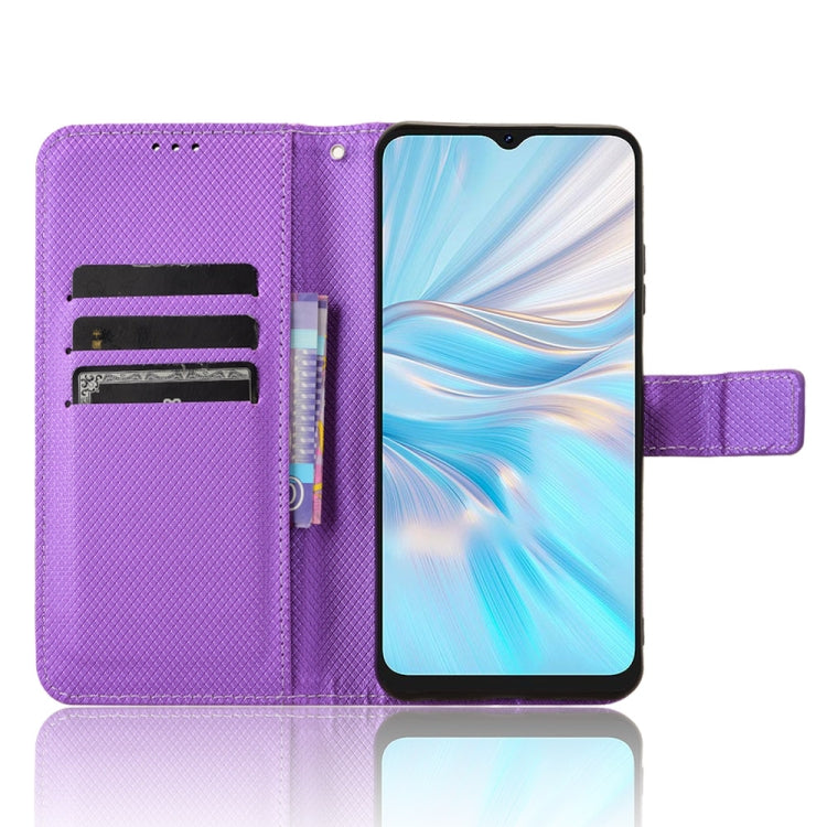 For Blackview Oscal C70 Diamond Texture Leather Phone Case(Purple) - More Brand by buy2fix | Online Shopping UK | buy2fix