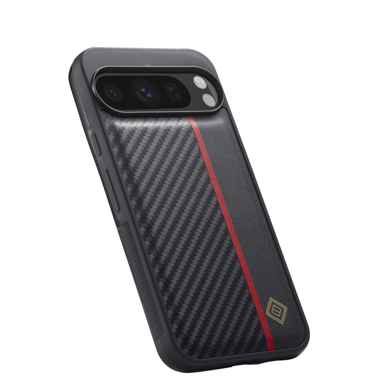 For Google Pixel 9 / 9 Pro LC.IMEEKE 3 in 1 Carbon Fiber Texture Shockproof Phone Case(Black) - Google Cases by LC.IMEEKE | Online Shopping UK | buy2fix