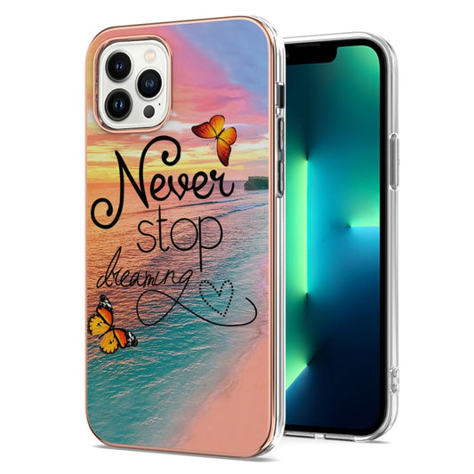 For iPhone 16 Pro Electroplating Pattern IMD TPU Shockproof Case(Dream Chasing Butterfly) - iPhone 16 Pro Cases by buy2fix | Online Shopping UK | buy2fix