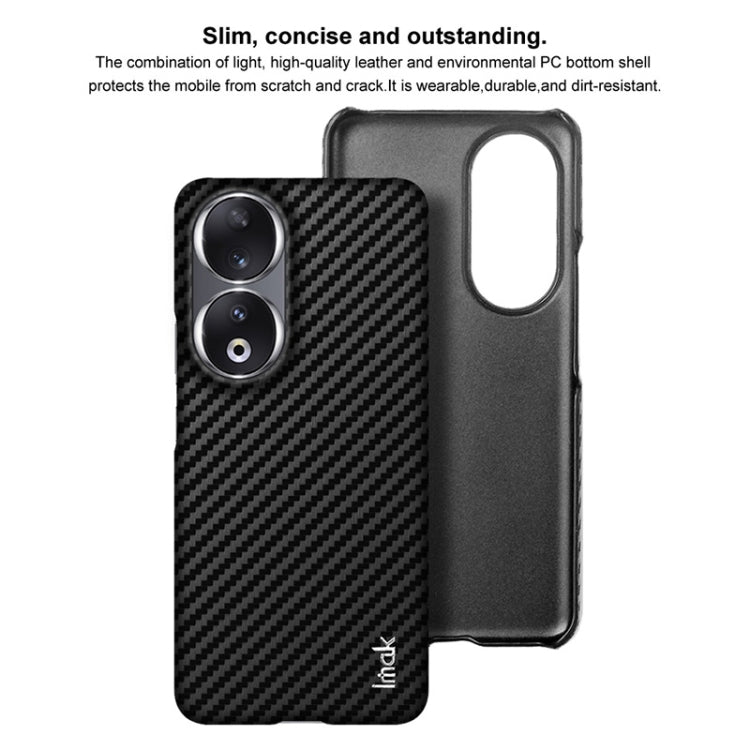 For Honor 90 5G imak Ruiyi Series PU + PC Phone Case(Carbon Fiber Texture) - Honor Cases by imak | Online Shopping UK | buy2fix