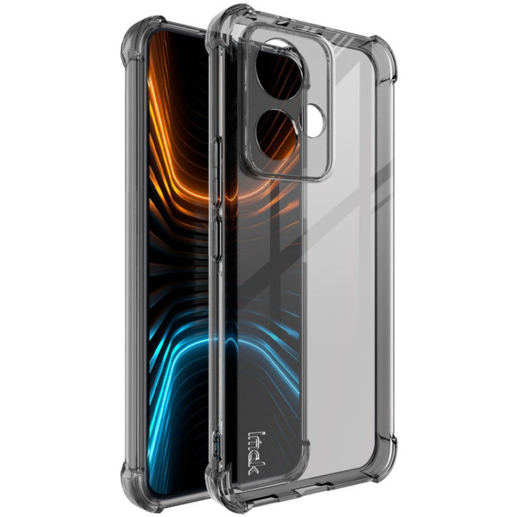 For Honor 90 GT 5G imak Shockproof Airbag TPU Phone Case(Transparent Black) - Honor Cases by imak | Online Shopping UK | buy2fix