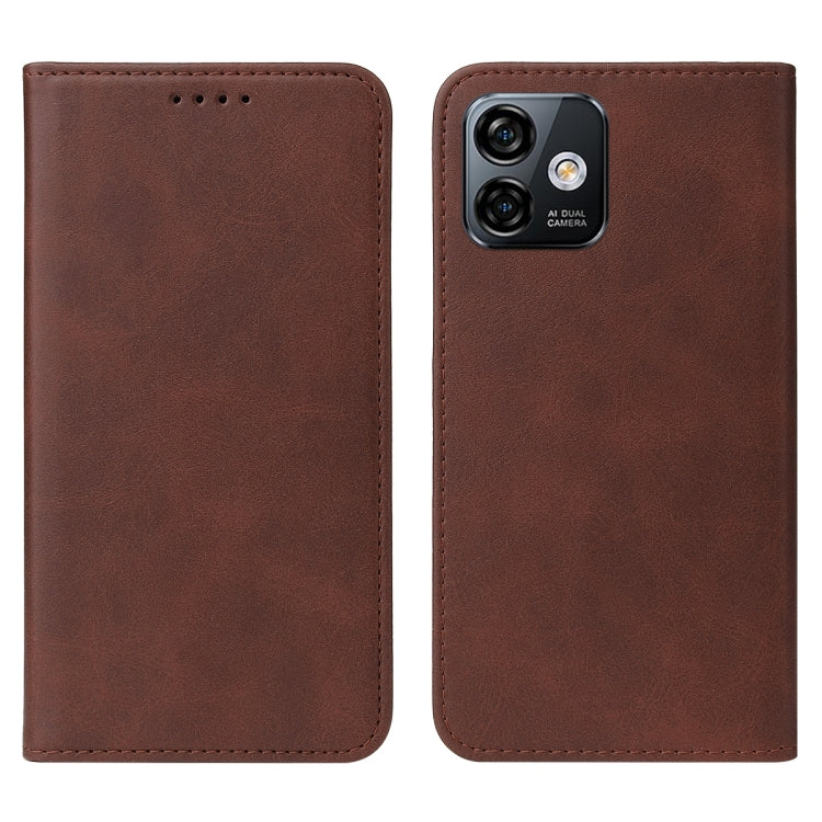 For Ulefone Note 16 Pro Magnetic Closure Leather Phone Case(Brown) - Ulefone Cases by buy2fix | Online Shopping UK | buy2fix