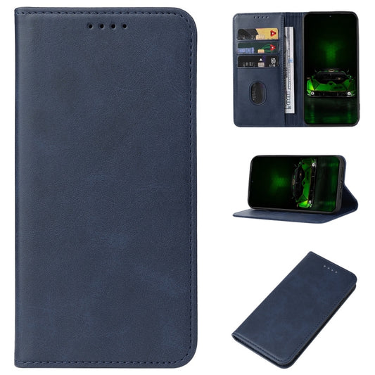 For Redmi K70 Pro Lamborghini Magnetic Closure Leather Phone Case(Blue) - Xiaomi Cases by buy2fix | Online Shopping UK | buy2fix