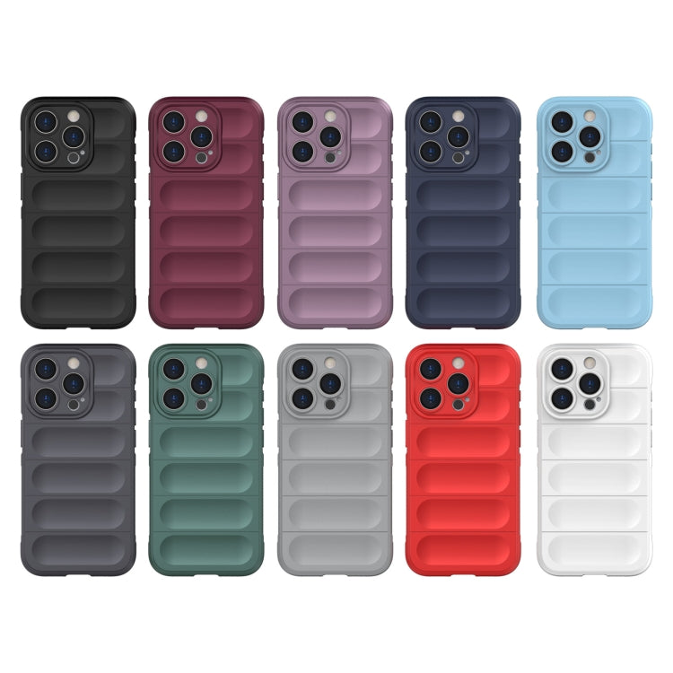 For iPhone 15 Pro Magic Shield TPU + Flannel Phone Case(Purple) - iPhone 15 Pro Cases by buy2fix | Online Shopping UK | buy2fix