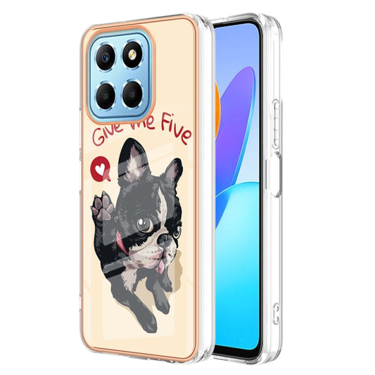 For Honor X8 5G / X6 4G Electroplating Marble Dual-side IMD Phone Case(Lucky Dog) - Honor Cases by buy2fix | Online Shopping UK | buy2fix