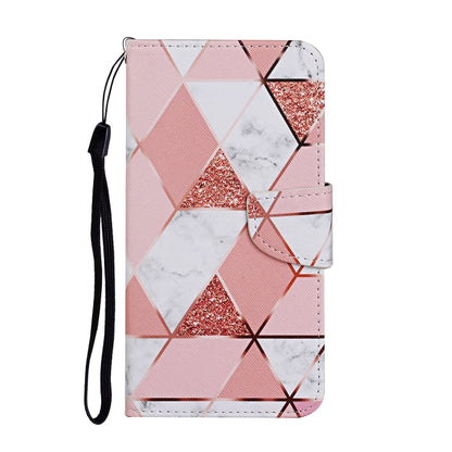 For iPhone 16 Pro 3D Colored Drawing Flip Leather Phone Case(Marble) - iPhone 16 Pro Cases by buy2fix | Online Shopping UK | buy2fix