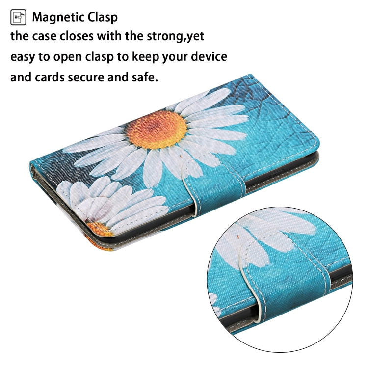 For iPhone 16 Plus 3D Colored Drawing Flip Leather Phone Case(Chrysanthemum) - iPhone 16 Plus Cases by buy2fix | Online Shopping UK | buy2fix