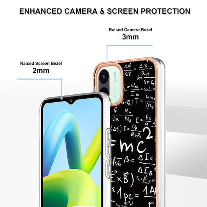 For Xiaomi Redmi A1 Electroplating Marble Dual-side IMD Phone Case(Equation) - Xiaomi Cases by buy2fix | Online Shopping UK | buy2fix