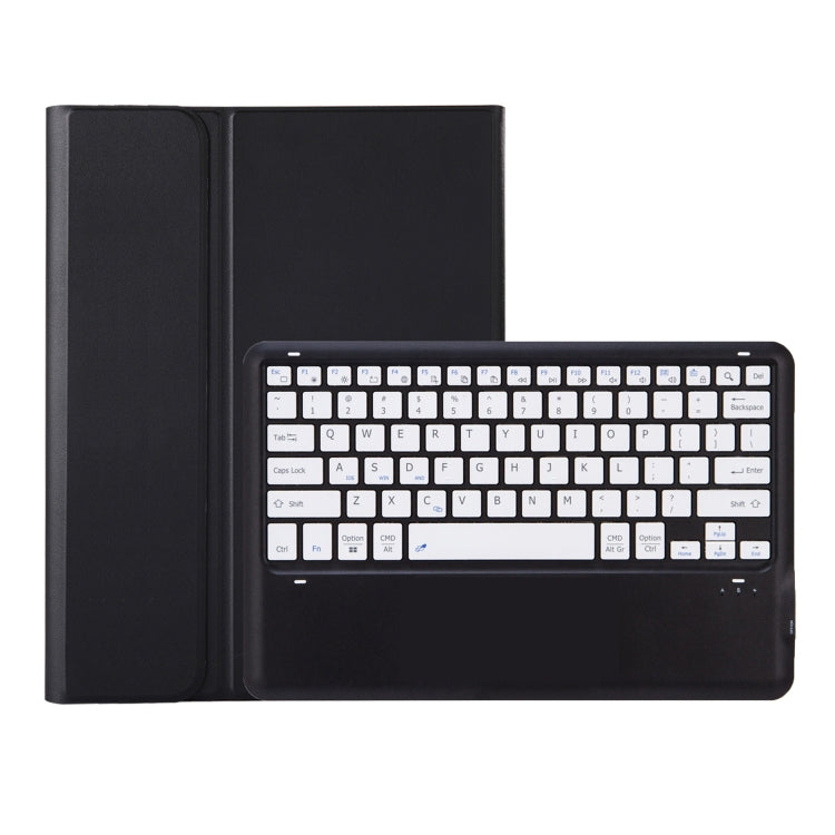For Samsung Galaxy Tab S9 FE+ A810B Pen Slot Detachable Bluetooth Keyboard Leather Tablet Case(Black+White) - Samsung Keyboard by buy2fix | Online Shopping UK | buy2fix