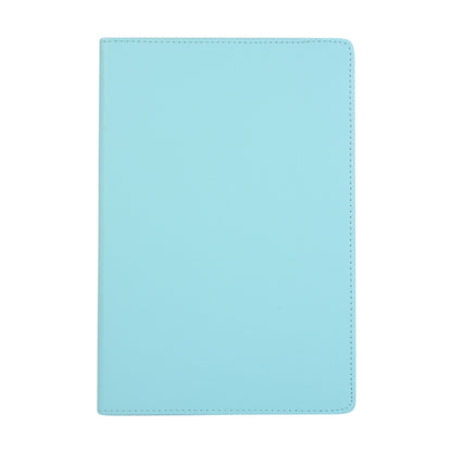 For Samsung Galaxy Tab S9+ 360 Degrees Rotation Holder Litchi Texture Leather Tablet Case(Sky Blue) - Galaxy Tab S9+ Cases by buy2fix | Online Shopping UK | buy2fix