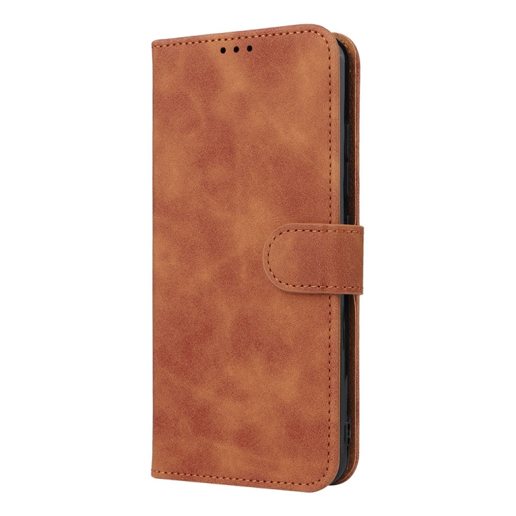 For Doogee X98 / X98 Pro Skin Feel Magnetic Flip Leather Phone Case(Brown) - More Brand by buy2fix | Online Shopping UK | buy2fix