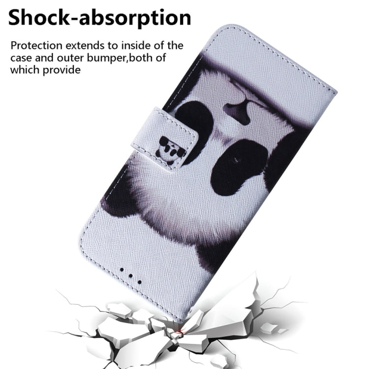 For OnePlus 13 Coloured Drawing Flip Leather Phone Case(Panda) - OnePlus Cases by buy2fix | Online Shopping UK | buy2fix