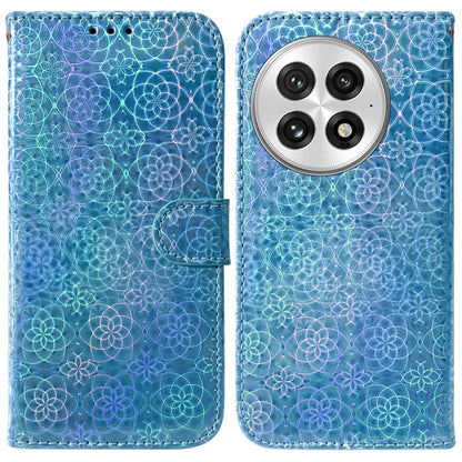 For OnePlus 13 Colorful Magnetic Buckle Leather Phone Case(Blue) - OnePlus Cases by buy2fix | Online Shopping UK | buy2fix