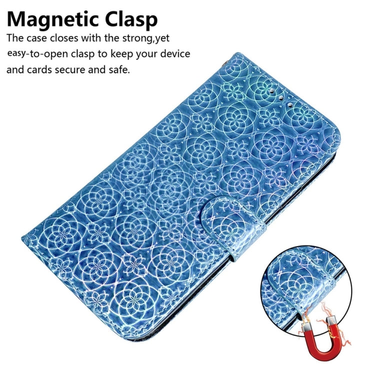 For OnePlus 13 Colorful Magnetic Buckle Leather Phone Case(Blue) - OnePlus Cases by buy2fix | Online Shopping UK | buy2fix