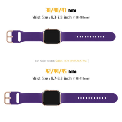 For Apple Watch Ultra 2 49mm Pin Buckle Silicone Watch Band(Purple) - Watch Bands by buy2fix | Online Shopping UK | buy2fix