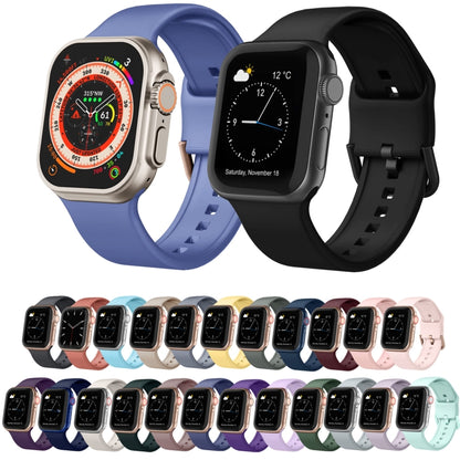 For Apple Watch Ultra 49mm Pin Buckle Silicone Watch Band(Violet Gray) - Watch Bands by buy2fix | Online Shopping UK | buy2fix