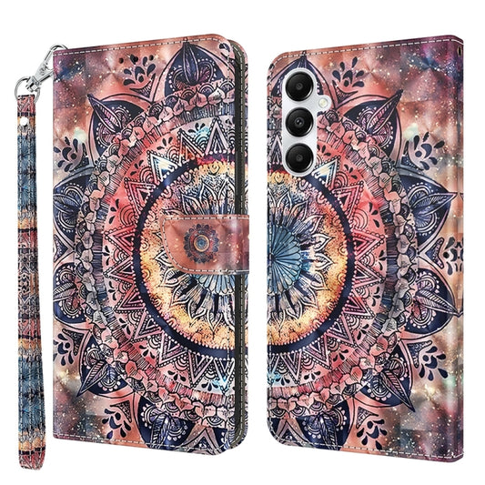 For Samsung Galaxy A35 5G 3D Painted Leather Phone Case(Colorful Mandala) - Galaxy Phone Cases by buy2fix | Online Shopping UK | buy2fix