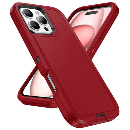 For iPhone 16 Plus Life Waterproof Rugged Phone Case(Red + Black) - iPhone 16 Plus Cases by buy2fix | Online Shopping UK | buy2fix