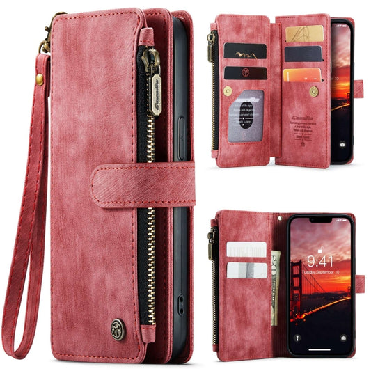 For iPhone 15 CaseMe C30 Multifunctional Leather Phone Case(Red) - iPhone 15 Cases by CaseMe | Online Shopping UK | buy2fix