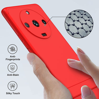 For Realme 11 Pro / 11 Pro+ GKK Three Stage Splicing Full Coverage PC Phone Case with Stand(Red) - Realme Cases by GKK | Online Shopping UK | buy2fix