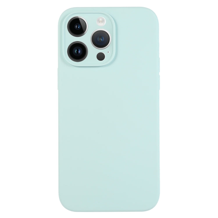 For iPhone 13 Pro Max Pure Color Liquid Silicone Fine Pore Phone Case(Turquoise) - iPhone 13 Pro Max Cases by buy2fix | Online Shopping UK | buy2fix