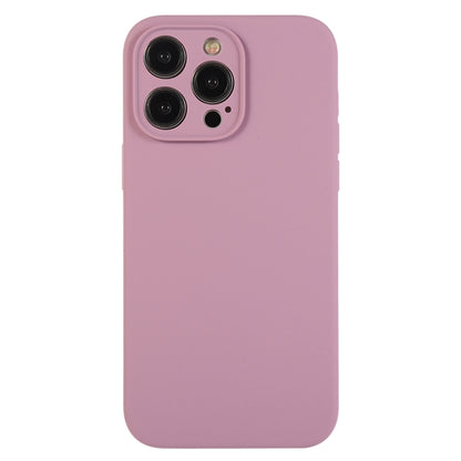 For iPhone 12 Pro Pure Color Liquid Silicone Fine Pore Phone Case(Black Currant) - iPhone 12 / 12 Pro Cases by buy2fix | Online Shopping UK | buy2fix