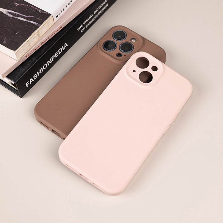 For iPhone 16 Plus Pure Color Liquid Silicone Fine Pore Phone Case(Plum) - iPhone 16 Plus Cases by buy2fix | Online Shopping UK | buy2fix