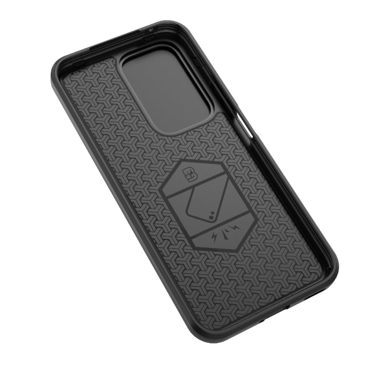 For Honor 200 Lite Global Sliding Camshield TPU + PC Shockproof Phone Case with Holder(Black) - Honor Cases by buy2fix | Online Shopping UK | buy2fix