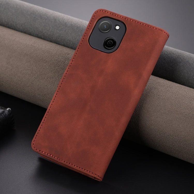 For Huawei P60 / P60 Pro AZNS Skin Feel Calf Texture Flip Leather Phone Case(Brown) - Huawei Cases by AZNS | Online Shopping UK | buy2fix