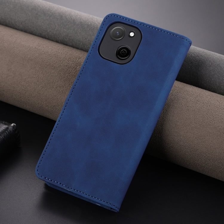 For Huawei P60 / P60 Pro AZNS Skin Feel Calf Texture Flip Leather Phone Case(Blue) - Huawei Cases by AZNS | Online Shopping UK | buy2fix