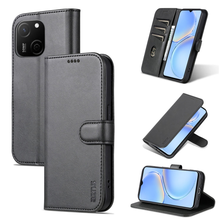 For Huawei Maimang A20 AZNS Skin Feel Calf Texture Flip Leather Phone Case(Black) - Huawei Cases by AZNS | Online Shopping UK | buy2fix