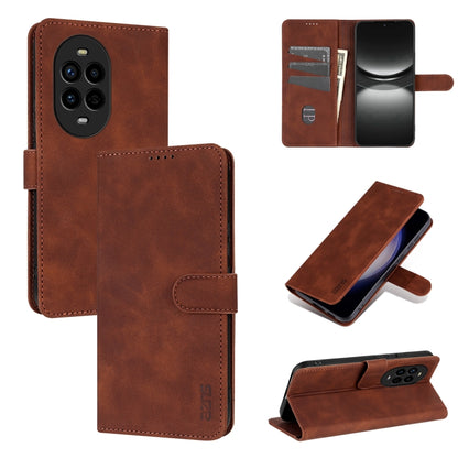 For Huawei nova 13 Pro AZNS Skin Feel Calf Texture Flip Leather Phone Case(Brown) - Huawei Cases by AZNS | Online Shopping UK | buy2fix