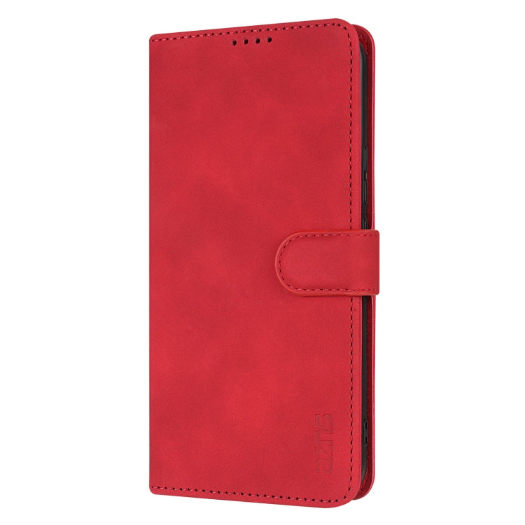 For Honor X60 Pro AZNS Skin Feel Calf Texture Flip Leather Phone Case(Red) - Honor Cases by AZNS | Online Shopping UK | buy2fix