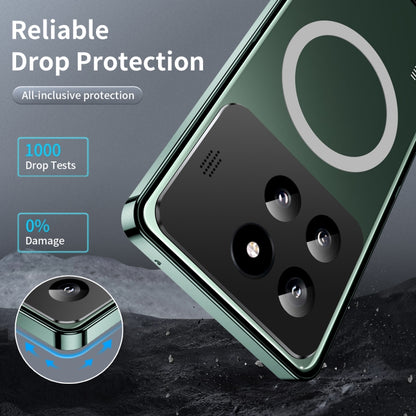 For Xiaomi 14 Pro Aromatherapy Magnetic Metal Phone Case(Green) - 14 Pro Cases by buy2fix | Online Shopping UK | buy2fix