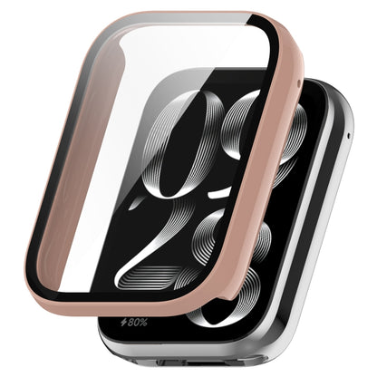 For Xiaomi Mi Band 8 Pro PC + Tempered Glass Film Integrated Watch Protective Case(Pink) - Watch Cases by buy2fix | Online Shopping UK | buy2fix