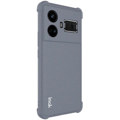 For Realme GT5 5G imak Shockproof Airbag TPU Phone Case(Matte Grey) - Realme Cases by imak | Online Shopping UK | buy2fix