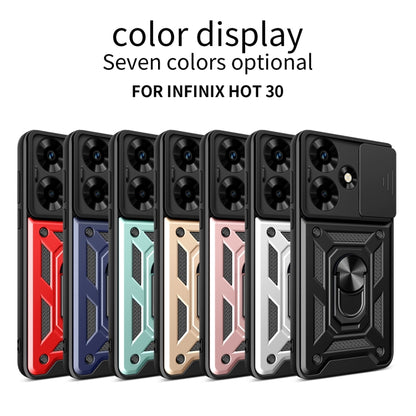 For Infinix Hot 30 Sliding Camera Cover Design TPU+PC Phone Case(Black) - Infinix Cases by buy2fix | Online Shopping UK | buy2fix